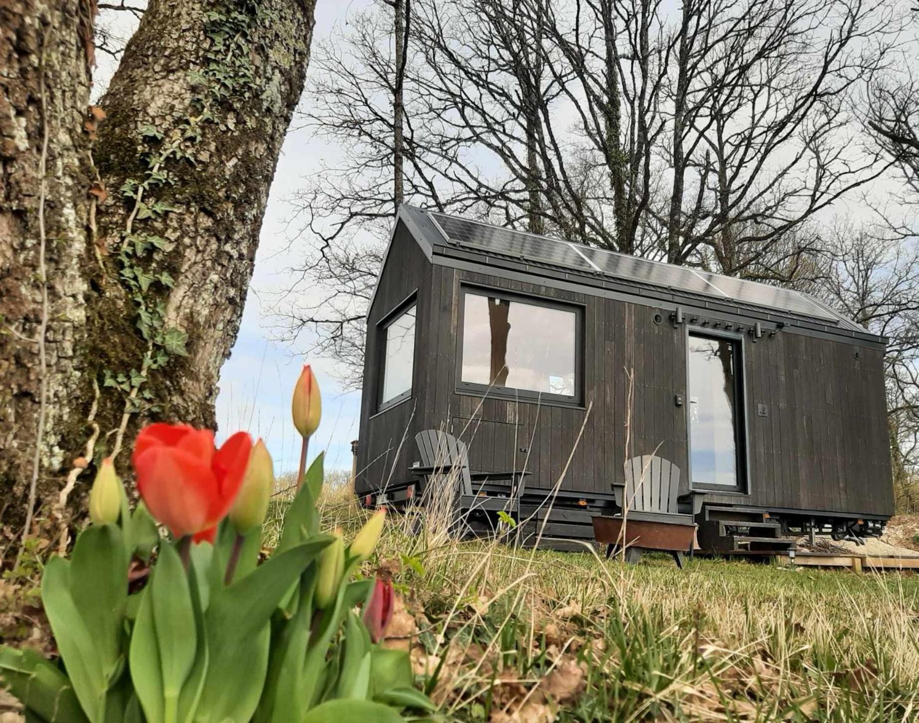 L'Envolee Ecolodge, Tiny House Au Coeur Des Vignes Loches-sur-Ource Exterior photo